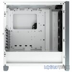 Corsair Carbide series 4000X RGB all White ATX Chassis with front+side dual Tempered glass side panel - Image 3